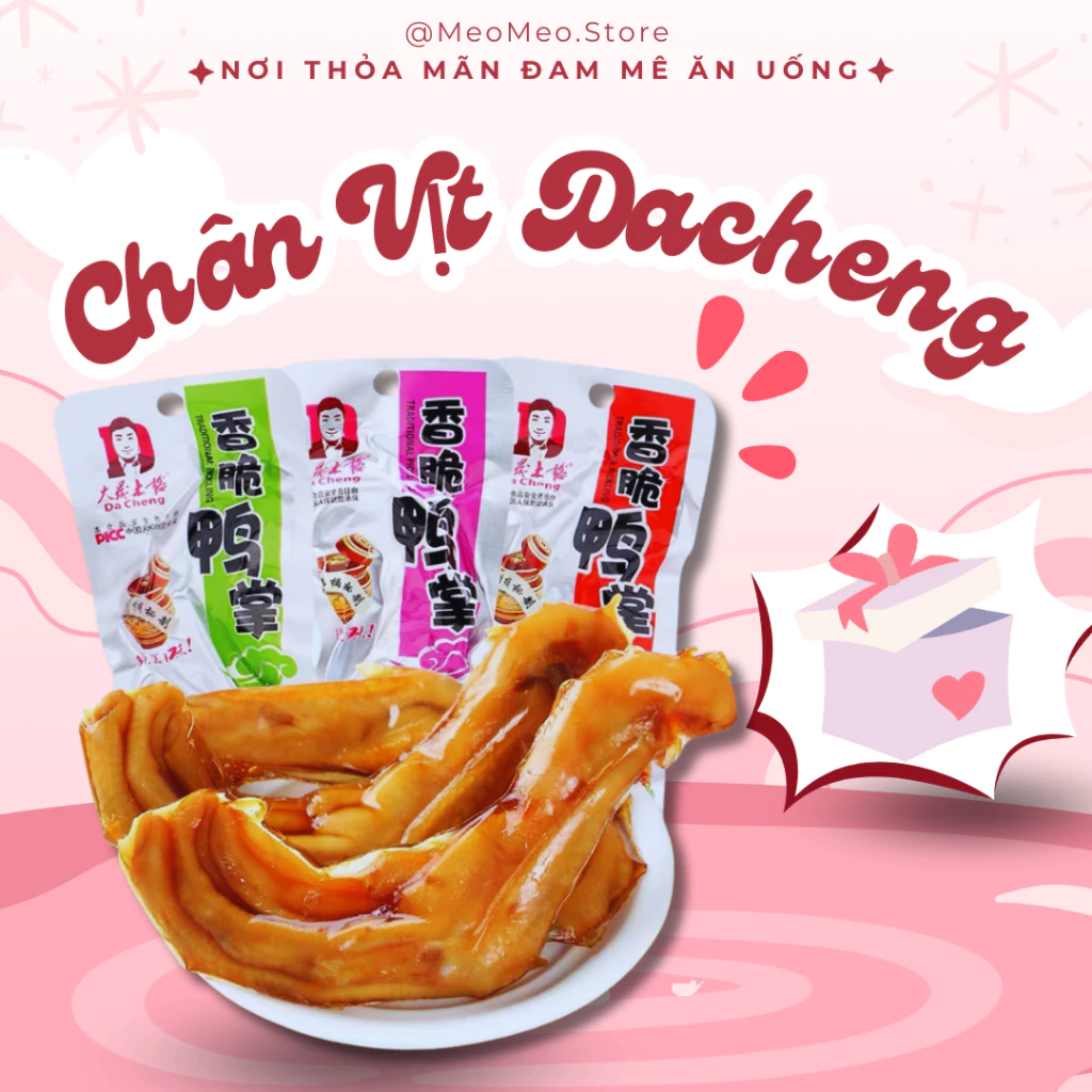 Chân Vịt Tứ xuyên Cay Dacheng 32G Đồ ăn vặt MeoFood MF05