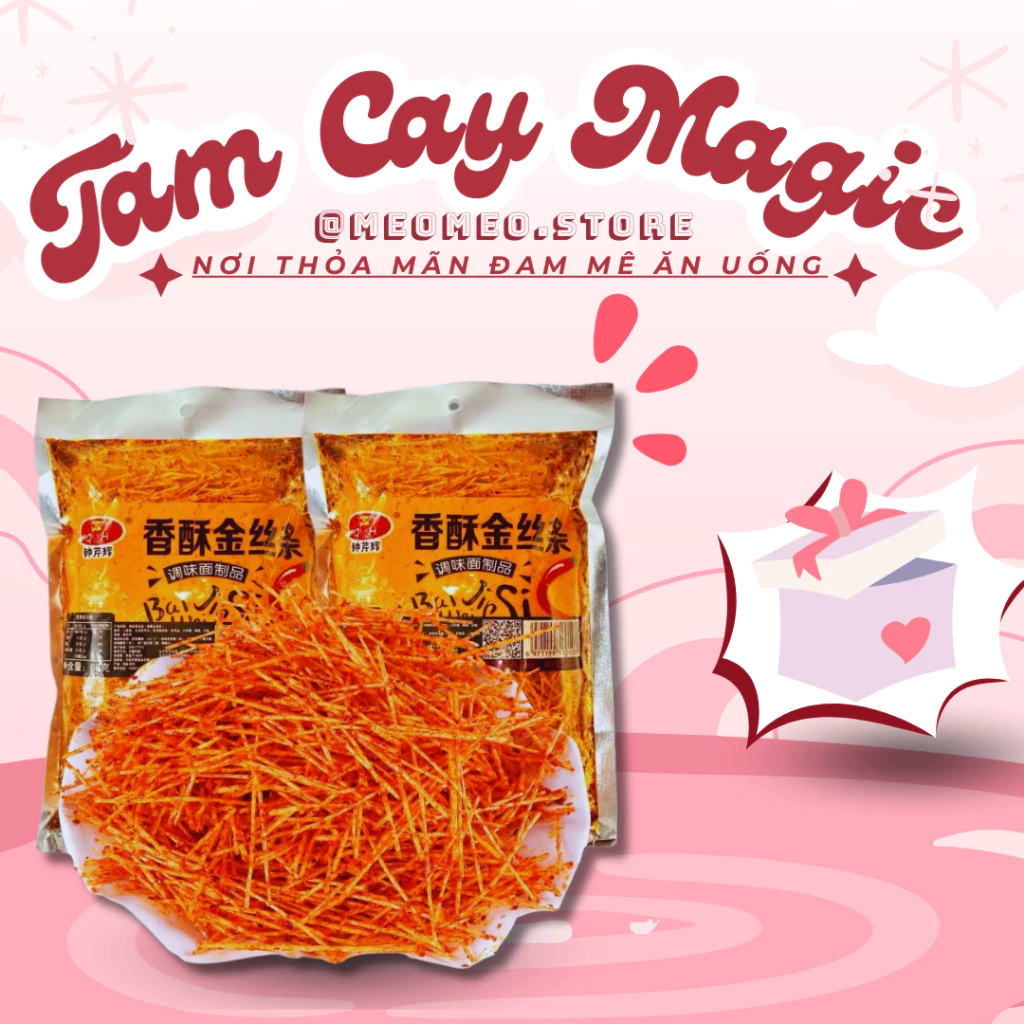 Tăm Cay Học Sinh Sợi Nhỏ Magic Spice Gói 56Gr
