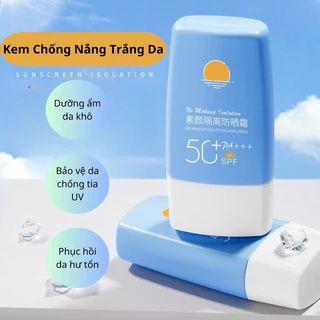 ✅ Kem Chống Nắng Kiểm Soát Bóng Nhờn Và Bảo Vệ Da Trước Tia UVA UVB 60ml, Kem Chống Nắng Nâng Tông Trắng Da