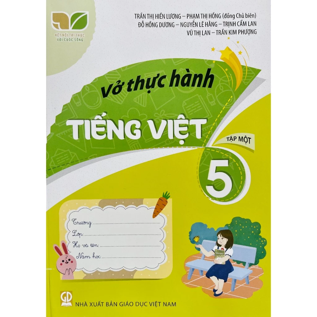 Sách - Combo 2 cuốn Vở thực hành Tiếng Việt lớp 5 tập 1+2 (Kết nối tri thức với cuộc sống)