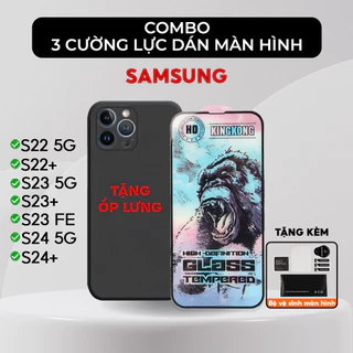 Kính cường lực KINGKONG Samsung galaxy S22/S22+/S23/S23+/S24/S24+/Plus FE Ultra | miếng dán màn hình SS