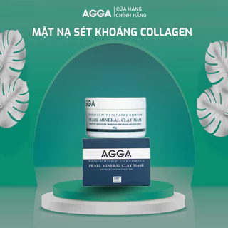 [Giá sỉ khi mua từ 3 sản phẩm] Mặt Nạ Sét Khoáng Collagen Giảm Mụn Mờ Thâm AGGA 50g