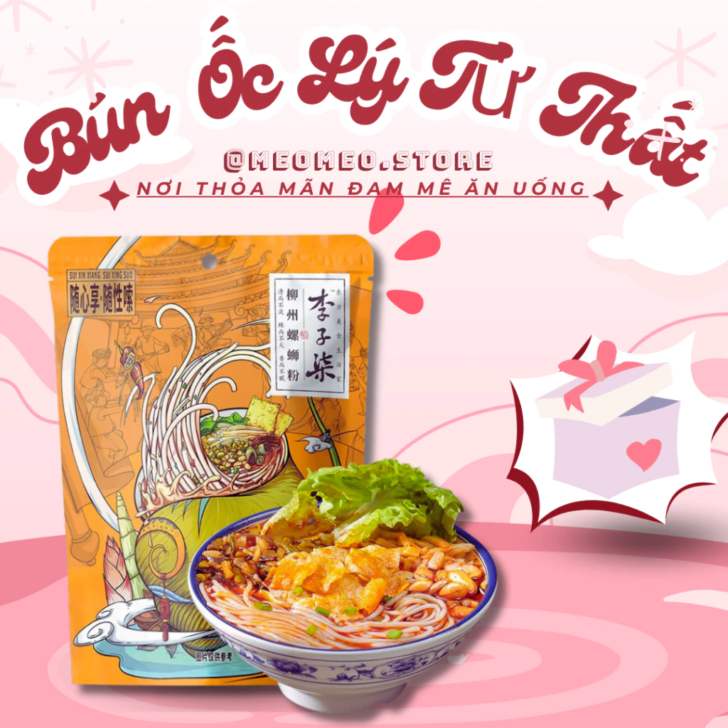 Bún ốc Lý Tử Thất liễu châu chua cay 1 gói 335g