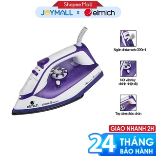 Bàn ủi hơi nước Elmich SIE-3434, Hàng chính hãng, ngăn chứa nước 300ml, nút vặn điều chỉnh nhiệt độ - JoyMall