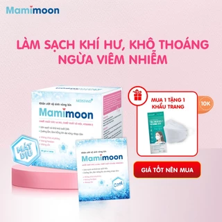 Khăn ướt vệ sinh vùng kín Mamimoon Mát Dịu Êm - Giúp Làm Sạch và Khử Mùi suốt 24h