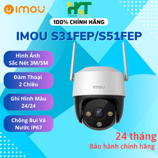 Camera WIFI Ngoài Trời, Có Màu Đêm, Đàm Thoại IMOU S21FEP 2MP, S31FEP 3MP, S51FEP 5MP - HKT STORE