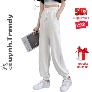 Quần Jogger Ống Rộng Nữ Thể Thao Dày Dặn, Quần Ống Rộng Nam Nữ Unisex Phong Cách Ulzzang Quynh Treny Q01