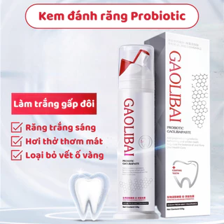 Kem Đánh Răng GAOLIBAI 120g, Gel Nano Bạc Đánh Bay Mảng Bám Cao Răng Ố Vàng Và Giúp Trắng Răng Hơi Thở Thơm Mát