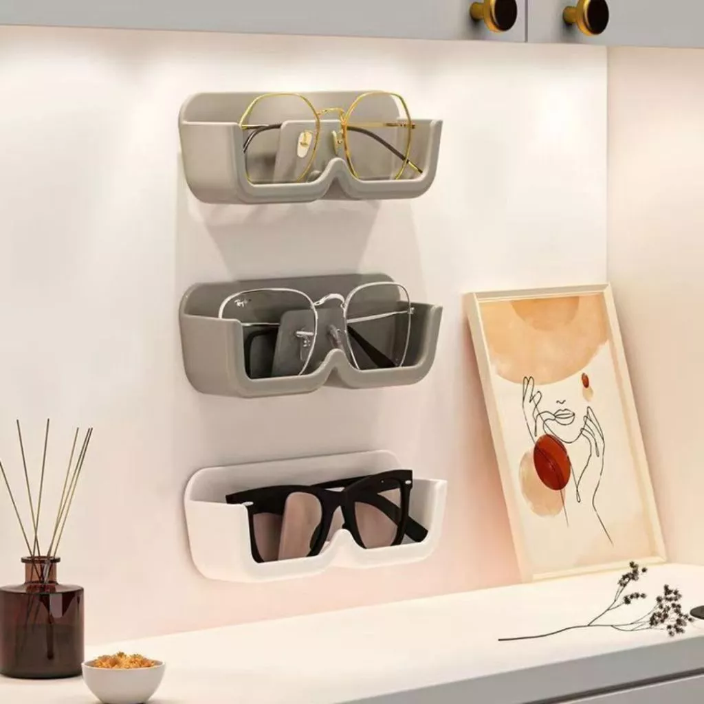 🏵️COD🏵️Giá Đỡ Trưng Bày Mắt Kính Chống Nắng Gắn Tường Không Cần Khoan Kính râm Nhà Tidying MỚI