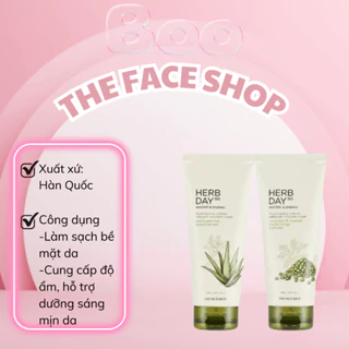 Sữa rửa mặt The Face Shop Herbday 170ml - Làm sạch sâu, cấp ẩm