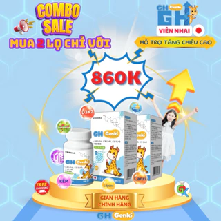 Combo 2 GH Genki Nhật Bản - Viên nhai tăng chiều cao Nhật Bản - hộp 90 viên