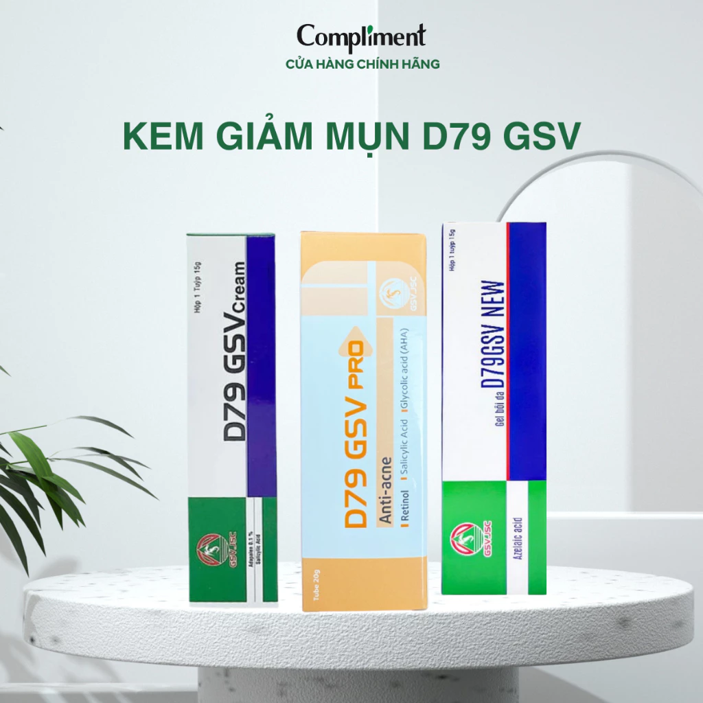 Kem Bôi Giảm Mụn, Giảm Dầu Nhờn D79 GSV Cream 15g