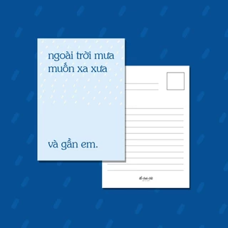 Thiệp giấy mỹ thuật Postcard Đồ Chơi Chữ mã số 05 - Trang trí, sinh nhật, kỉ niệm