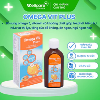 Omega Vit Plus - Chai 100ml - Bổ sung Omega3, vitamin, khoáng chất phát triển toàn diện cho trẻ em