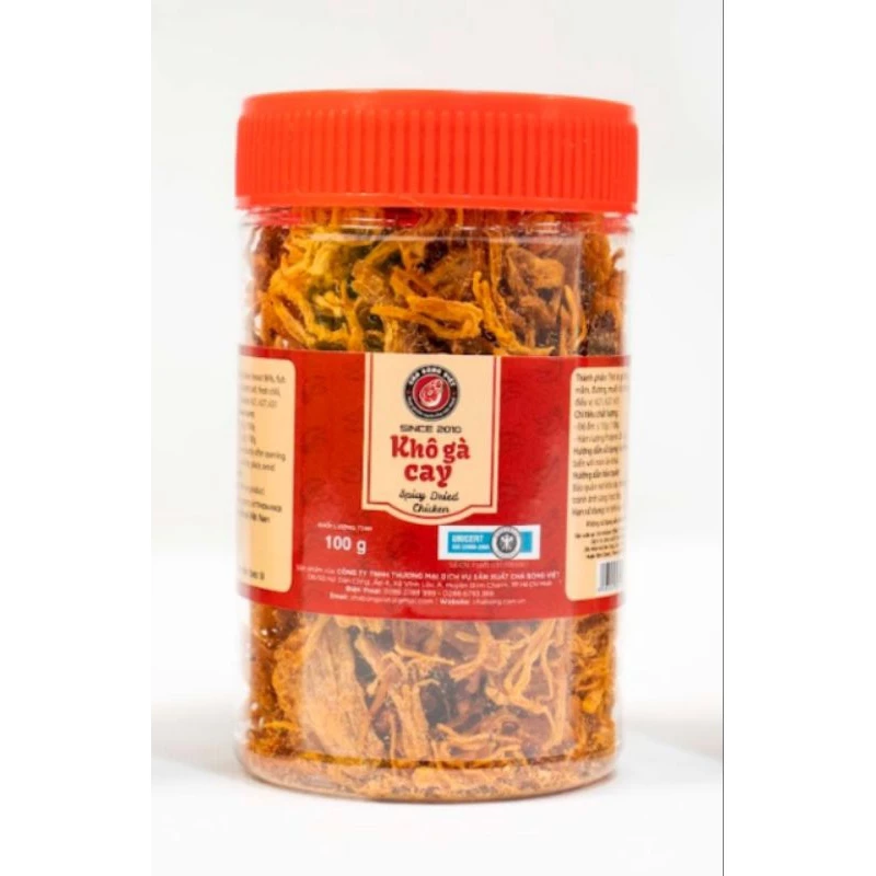 Khô gà cay chà bông Việt (100g)