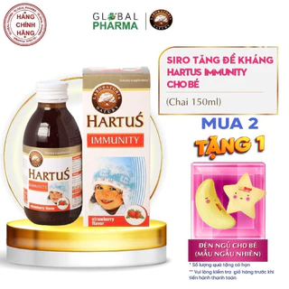 Siro Hartus Immunity giúp tăng sức đề kháng cho bé, hỗ trợ miễn dịch khỏe mạnh (Chai 150ml)