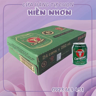 [Bán sỉ] Thùng 24 lon Nước tăng lực Carabao 250ml