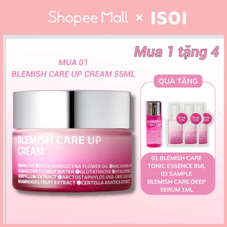 Kem dưỡng sáng da, mờ nám ISOI Blemish Care Up Cream 55ml [Tặng] 3 Sample tinh chất 1ml + Tonic 8m