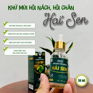 Xịt Khử Mùi Hôi Nách Hải Sen 30ml - Khử Mùi Hôi Cơ Thể Gia Đình Hải Sen Giảm Tiết Mồ Hôi, Khô Thoáng