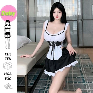 Cosplay nàng hầu gái hở lưng nhấn eo Maid gợi cảm - váy ngủ hóa trang nữ hầu phong cách Lolita Nhật Bản