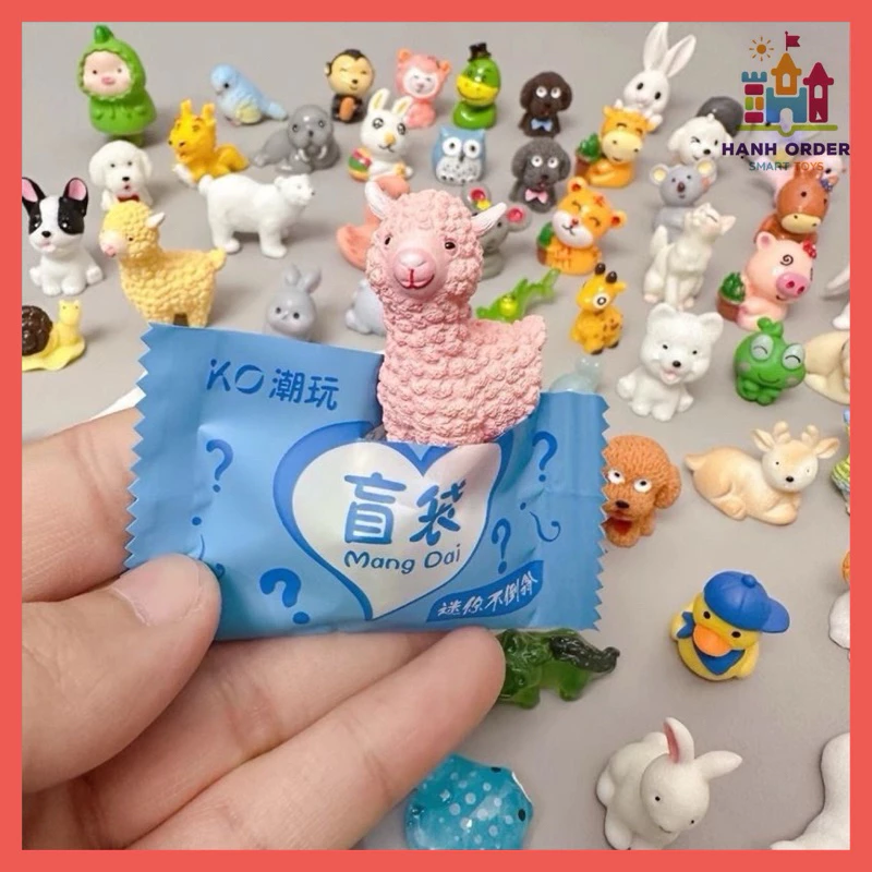 [Rẻ vô địch] Túi kẹo bất ngờ Blind Bag, Túi mù, kẹo mù hình con vật và đồ ăn làm quà tặng cho bé