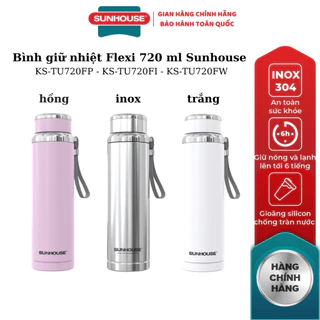 Bình giữ nhiệt Flexi 720 ml Sunhouse KS-TU720FP ,KS-TU720FI ,KS-TU720FW - Hàng chính hãng với thiết kế trẻ trung