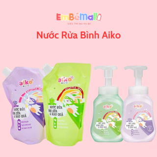 Nước Rửa Bình Sữa Aiko Hương Trái Cây & Hương Táo Dạng Chai 500ml / Dạng Túi 650ml