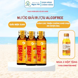 Thực phẩm chức năng mát gan giải rượu AlcoFree hộp 10 chai x 50ml