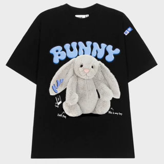 Áo Thun Nam Nữ Thỏ BUNNY Unisex Form Rộng Cổ 3 Phân BUNNY Ola Boutique