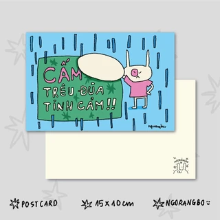 Thiệp lời nhắn vui vẻ, Postcard lời nhắn nhủ tặng bạn bè - Ngorangbo.artwork