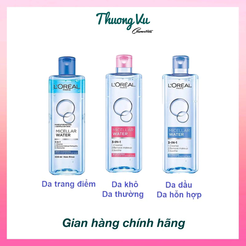 Nước Tẩy Trang L'Oréal Paris 3 In 1