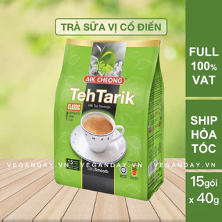 Trà Sữa Teh Tarik Vị Cổ Điển Aik Cheong Malaysia - Teh Tarik Classic 3 In 1 - 600g (15 Gói x 40g)