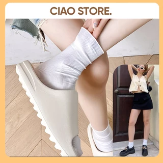 Tất vớ nhún cổ cao cho nữ CIAO VC33 thun gân kiểu hàn quốc bánh bèo dễ thương Freesize