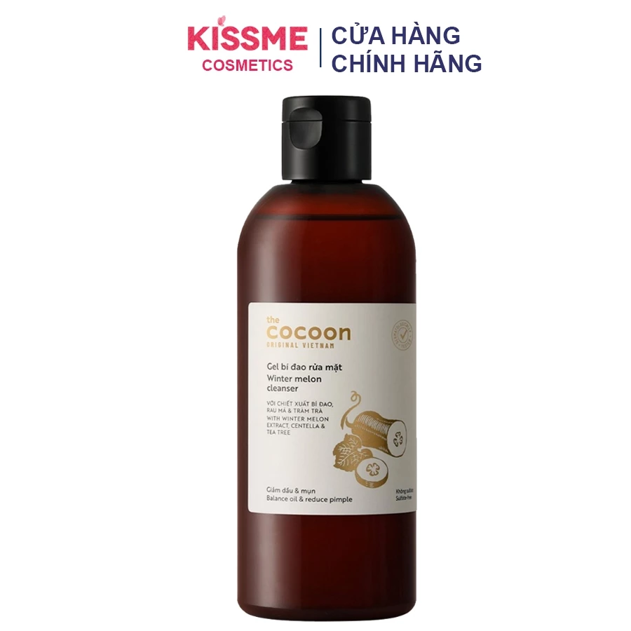 Gel Rửa Mặt Cocoon Winter Melon Cleanser Bí Đao 140ml 310ml(Đại Lý Chính Hãng)