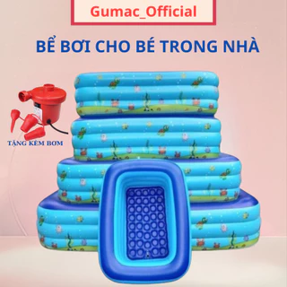 Bể Bơi Phao Cho Bé, Hồ Bơi Cho Bé 3 Tầng Đầy Đủ Kích Thước, Chất Liệu Cao Cấp Có Đế Chống Trượt