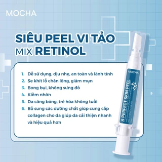 Ống peel da MOCHA siêu vi tảo 10ml