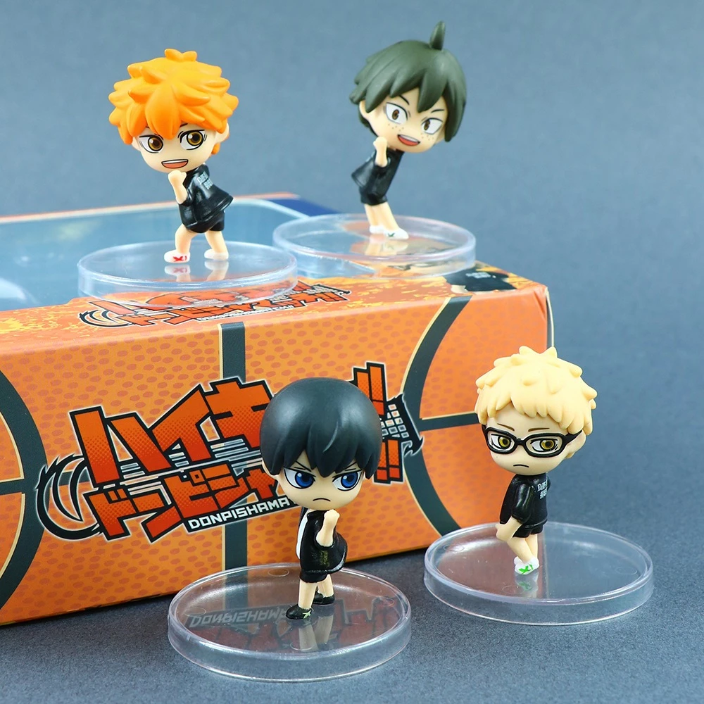 [ hỏa tốc hcm ][ Vũ Trí Ba ]Set 4 mô hình Haikyuu Vua bóng chuyền Yu Kei Tsukishima Tobio Shoyo Hinata Tadashi Yamaguchi