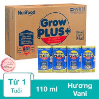 Thùng sữa bột pha sẵn Nutifood Grow Plus+ Xanh( 48 hộp x110ml)