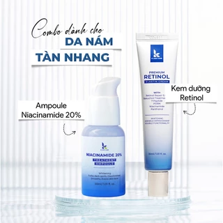 Serum Niacinamide 20% siêu trắng căng bóng da mờ thâm se lỗ chân lông 30ml k lady care