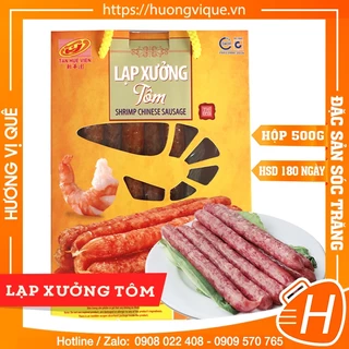 Lạp Xưởng Tôm Tân Huê Viên - Túi 500g - Đặc Sản Sóc Trăng