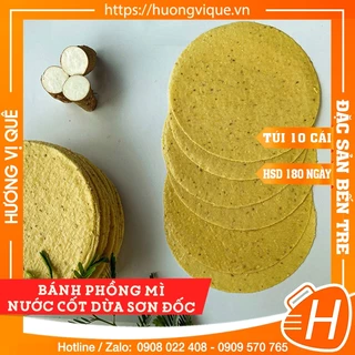 Bánh Phồng Mì Nước Cốt Dừa Sơn Đốc - Túi 10 Cái - Đặc Sản Bến Tre