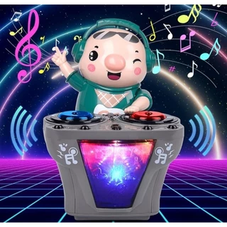 Đồ chơi siêu anh hùng đánh DJ, heo đánh DJ, vịt còn đánh DJ , có âm thanh,đèn cho bé cực dễ thương