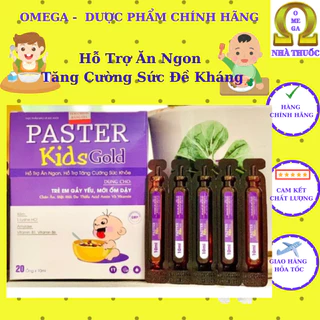 Siro Paster Kid Gold (Date T1/2027) - Hỗ Trợ Tăng Cường Sức Đề Kháng Cho Bé, Giúp Bé Ăn Ngon, Ngủ Tốt