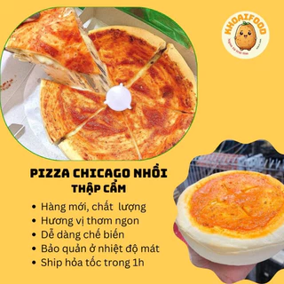 Bánh pizza nhồi chicago gấp 3 lần phô mai vị thập cẩm ( 400g )