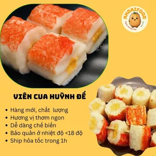 viên cua Huỳnh Đế, cua yosa hoàng đế chiên rán thả lẩu thơm ngon hấp dẫn