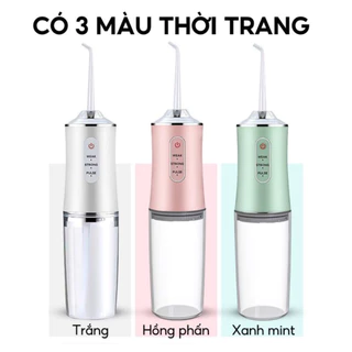 Máy tăm nước Oral Irrigator, máy tăm nước cầm tay mini dung lượng pin cao lên tới 40 ngày, được nha sĩ khuyên dùng