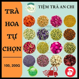 100g Trà Hoa Tự Chọn giúp thư giãn, ngủ ngon, chống oxy hóa, chống lão hóa