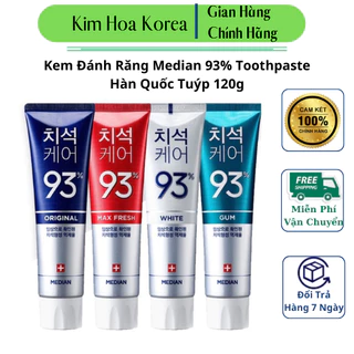 [Mẫu Mới] Kem Đánh Răng Median 93% Toothpaste Hàn Quốc 120g