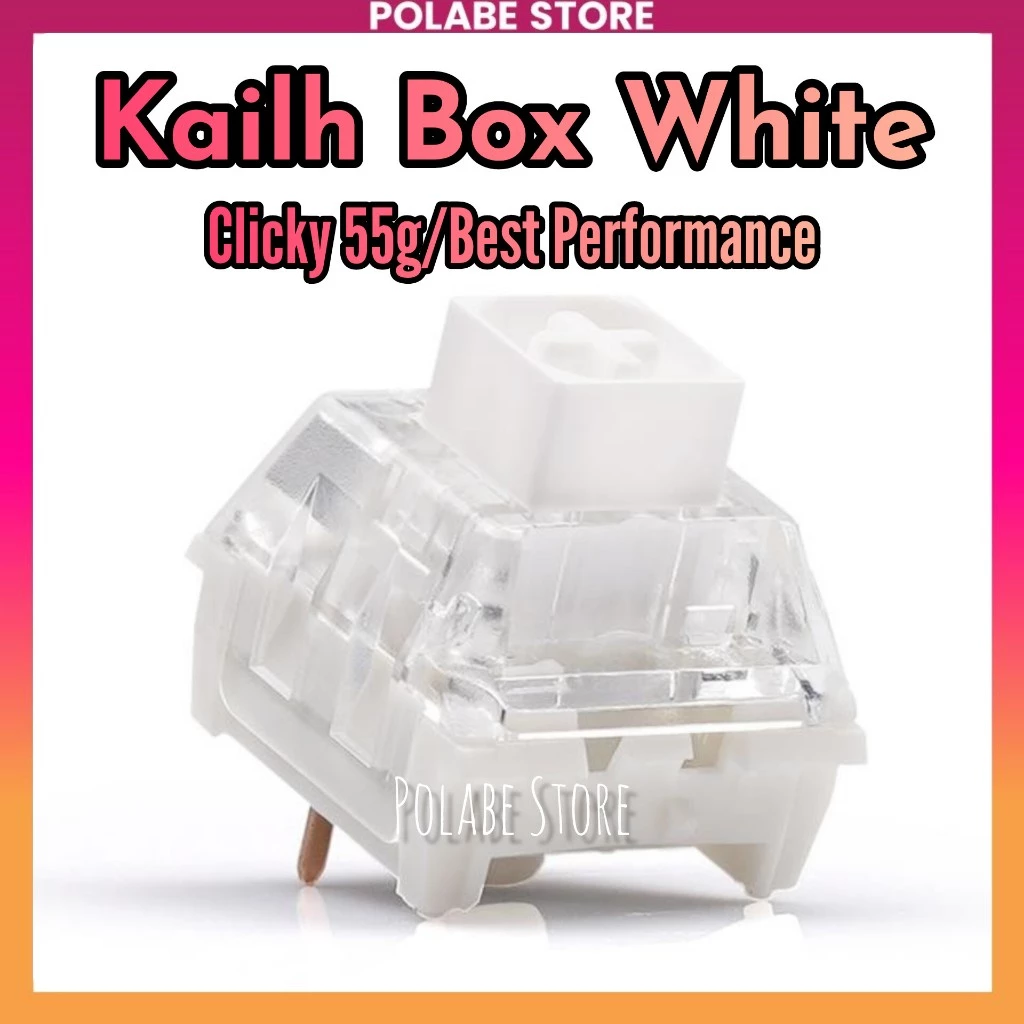 Công tắc Kailh Box White clicky switch bàn phím cơ Click Bar - Polabe Store