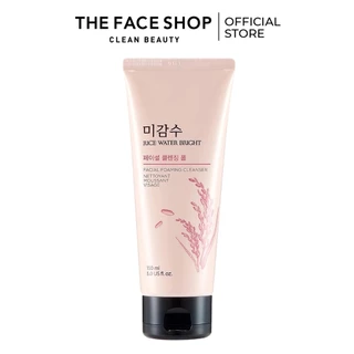 Sữa rửa mặt gạo The Face Shop Rice Water Bright Rice Bran Cleansing Foam TFS dưỡng ẩm sáng mịn da 150ml.